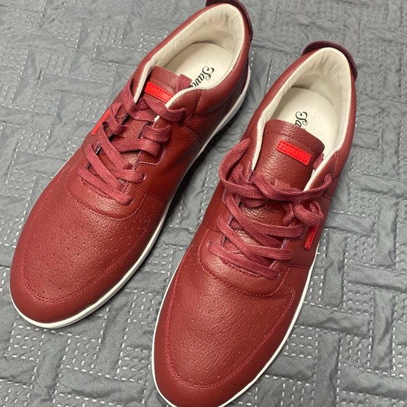 Savalé Men's Harmann / Burgundy White Shoes Size 11.5 - Picture 3 of 9